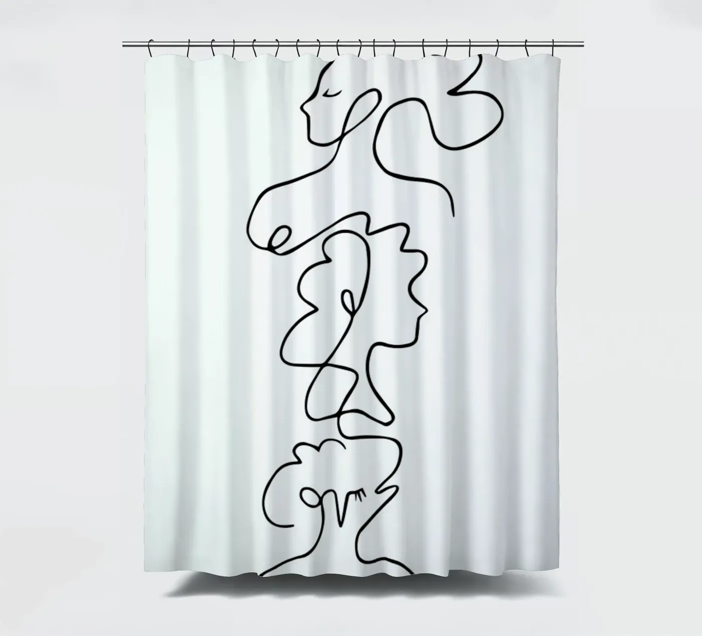 Close Duschvorhang von Graphite