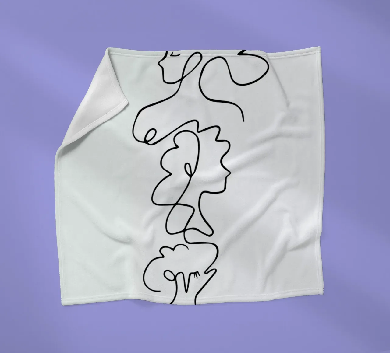 Close fleecedeken van Graphite