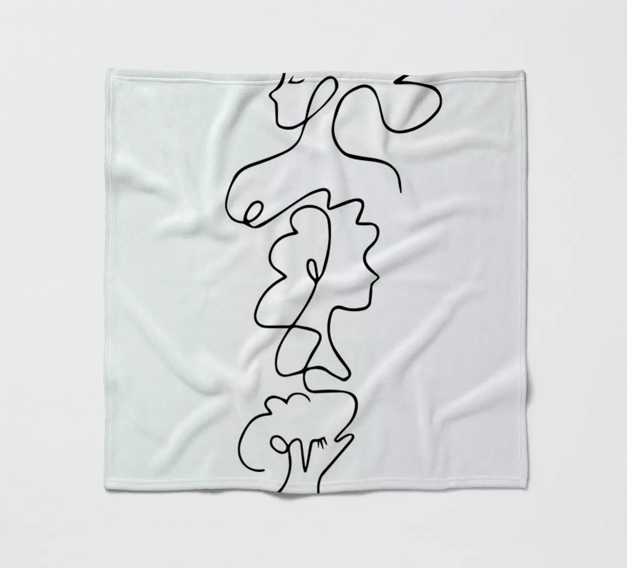 Close fleecedeken van Graphite