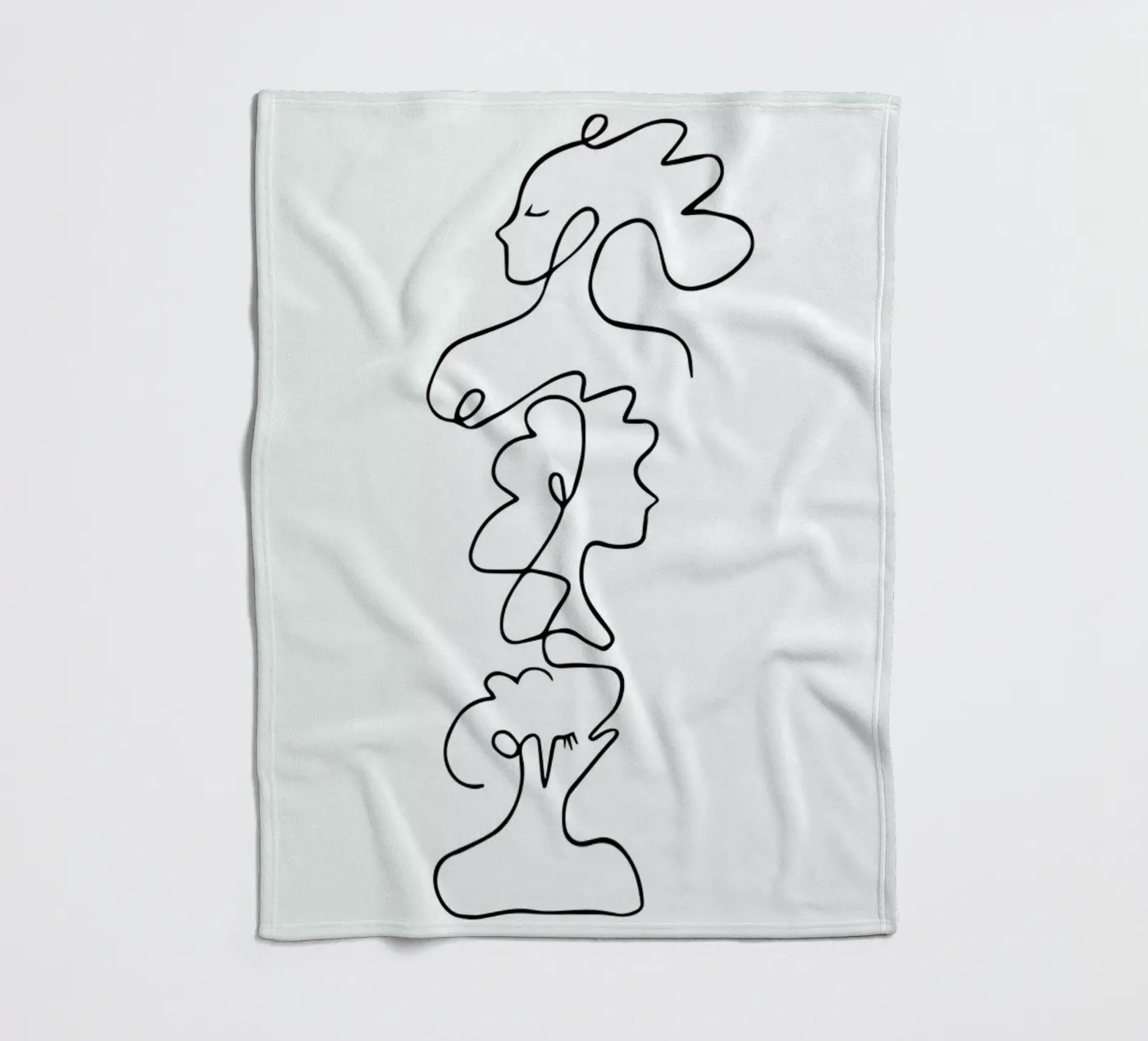 Close fleecedeken van Graphite