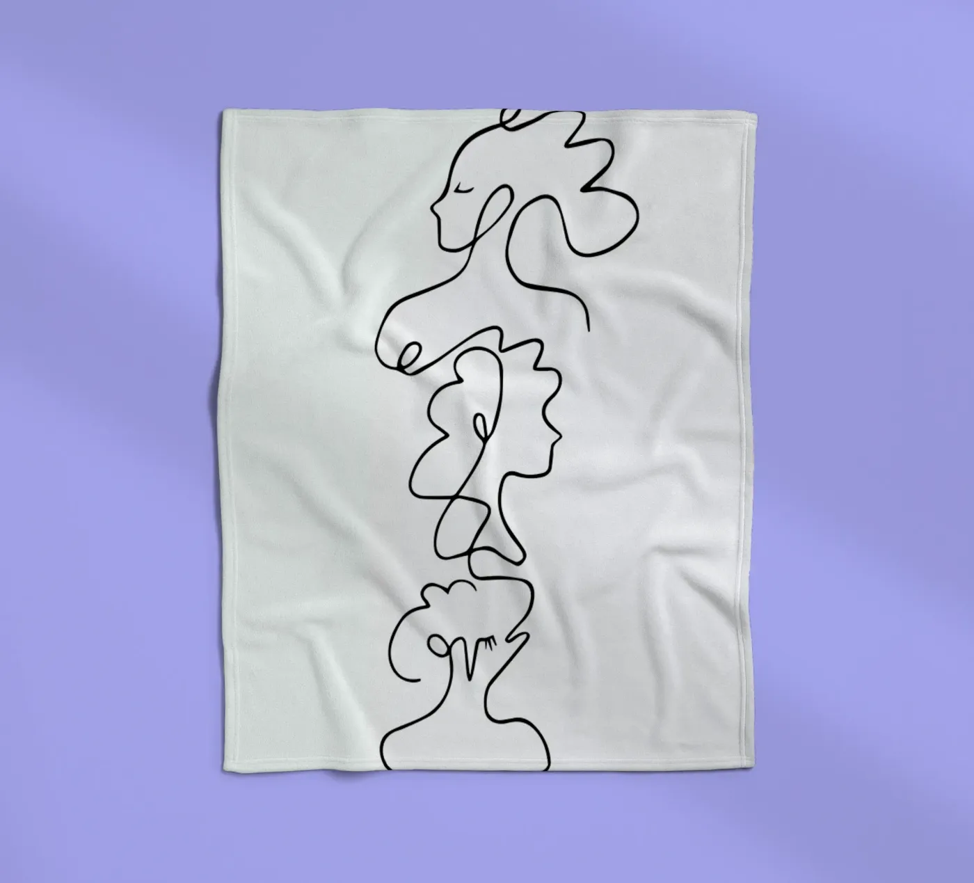 Close fleecedeken van Graphite