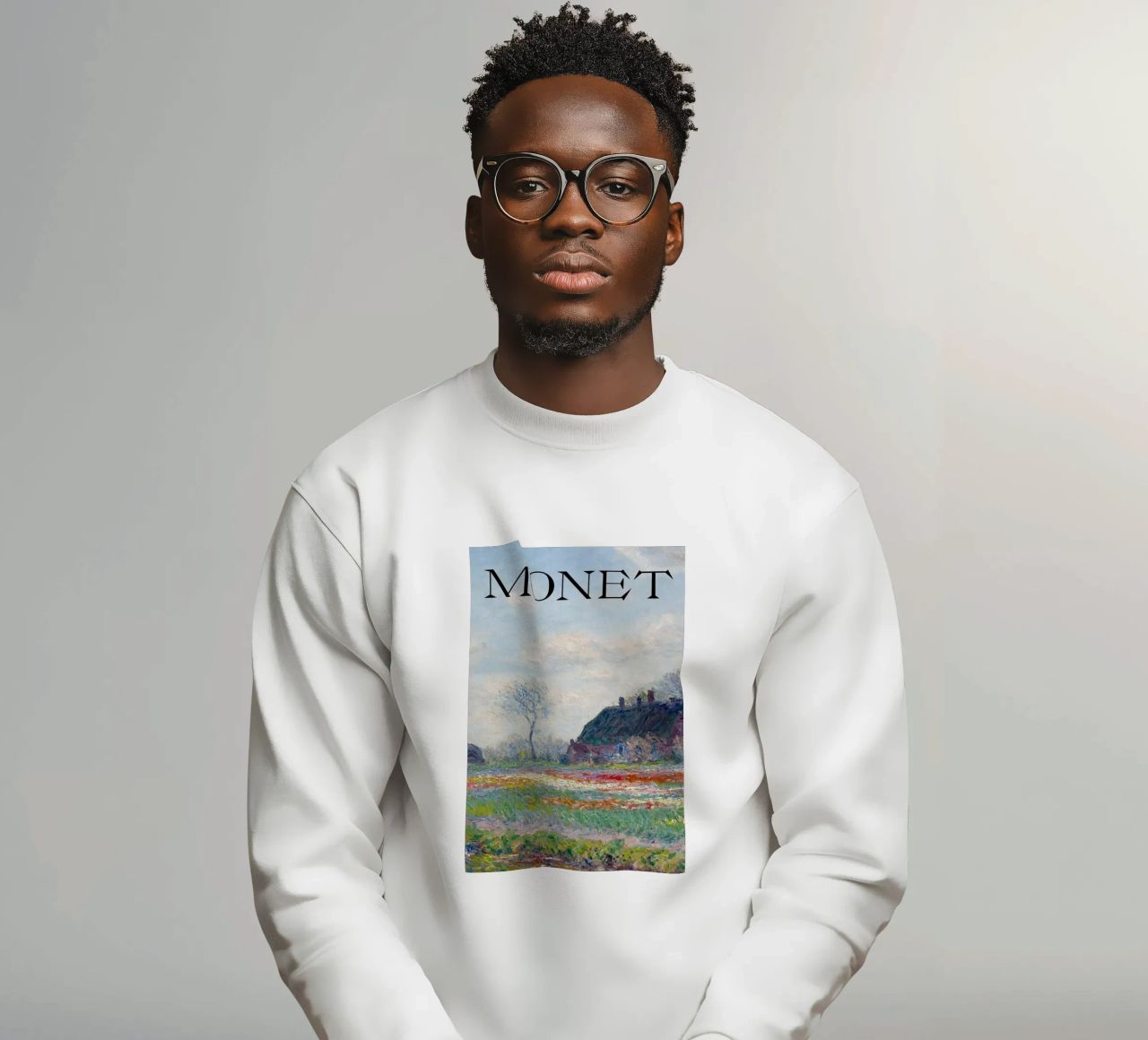 die natürliche schönheit der landschaft wiesen claude monet Sweatshirt von belong shop