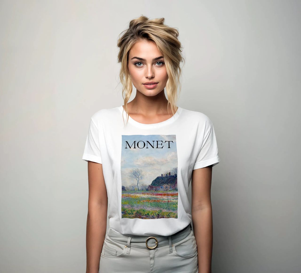 die natürliche schönheit der landschaft wiesen claude monet Frauen T-Shirt von belong shop