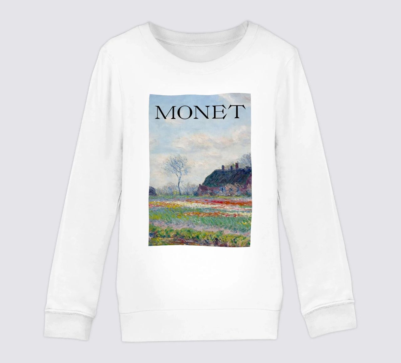 die natürliche schönheit der landschaft wiesen claude monet Kinder Sweatshirt von belong shop