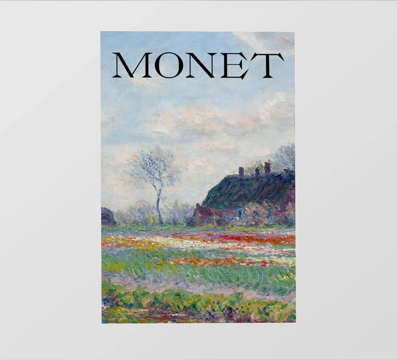 die natürliche schönheit der landschaft wiesen claude monet PVC Plane von belong shop