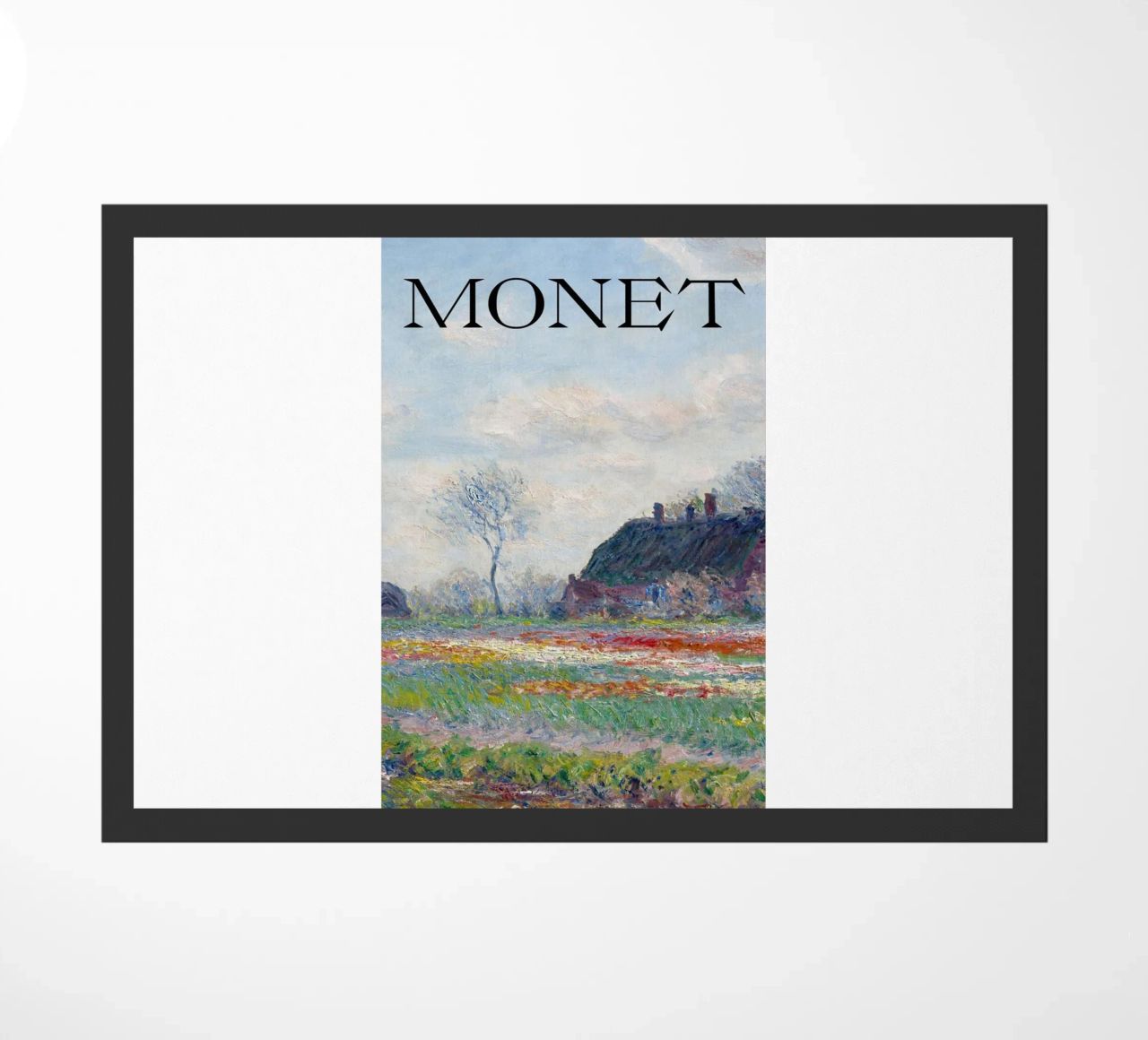 die natürliche schönheit der landschaft wiesen claude monet Fußmatte von belong shop
