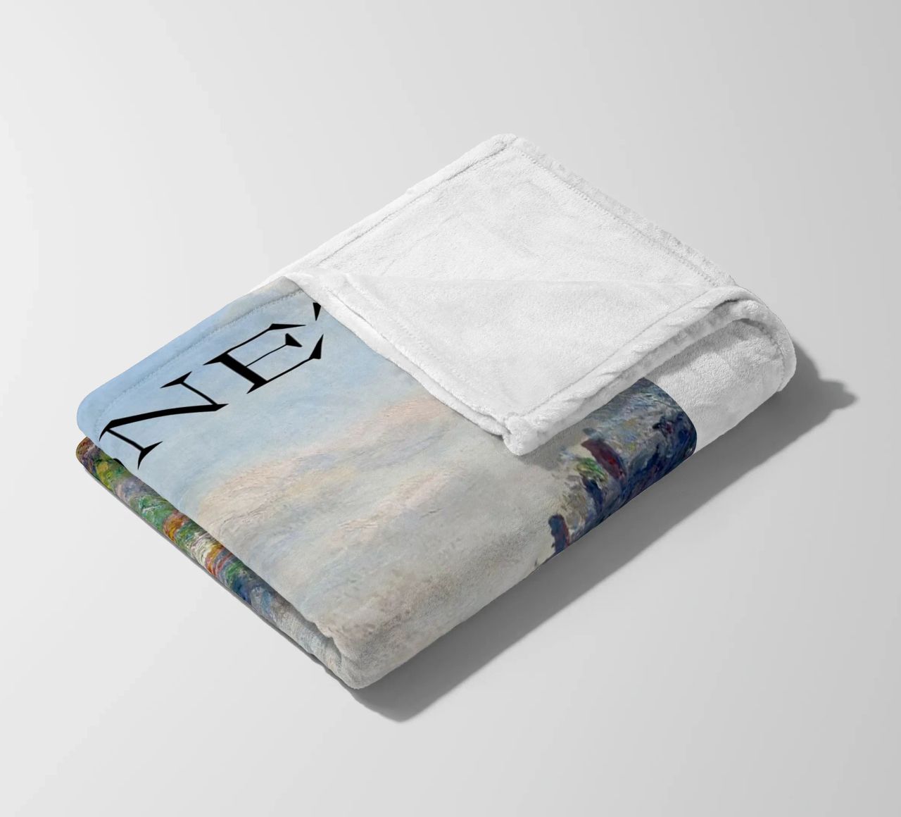die natürliche schönheit der landschaft wiesen claude monet Fleecedecke von belong shop