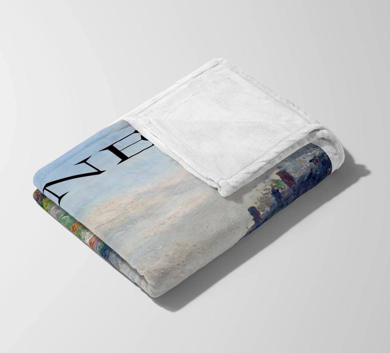 die natürliche schönheit der landschaft wiesen claude monet Fleecedecke von belong shop
