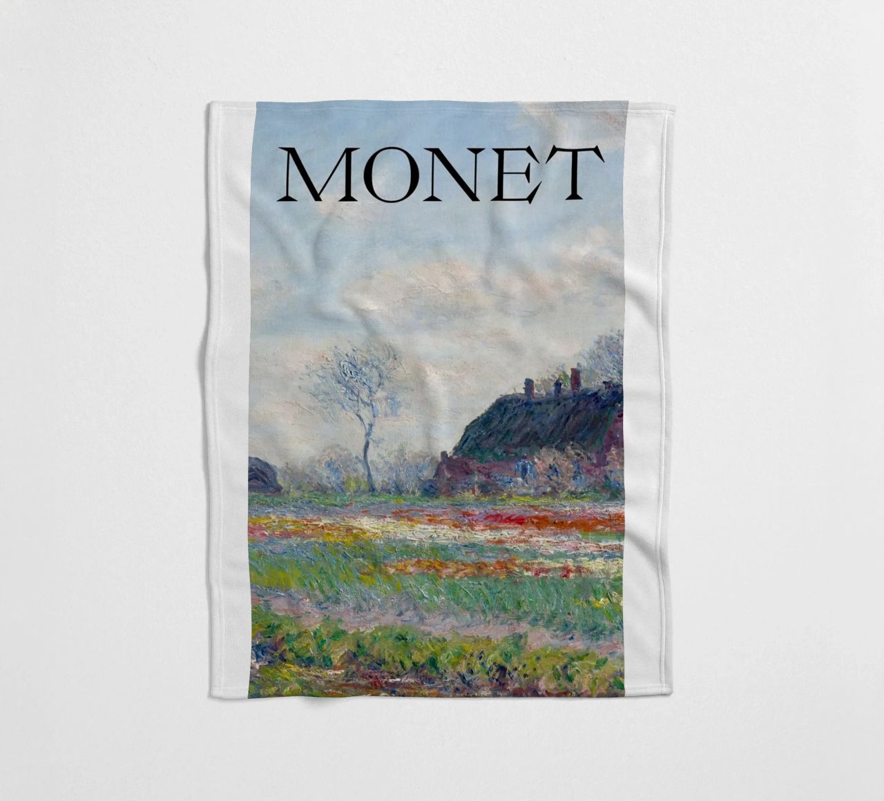 die natürliche schönheit der landschaft wiesen claude monet Fleecedecke von belong shop