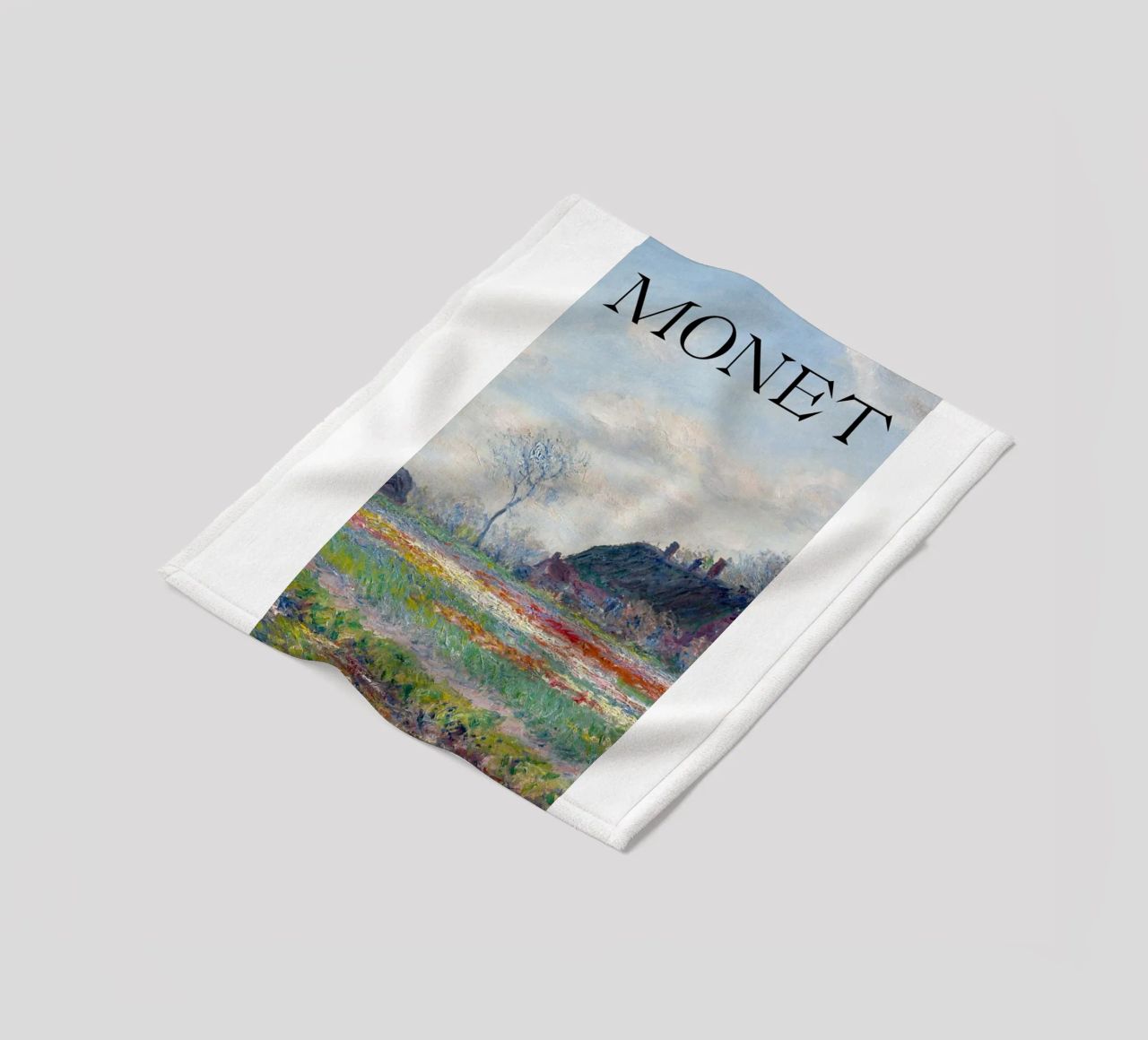 die natürliche schönheit der landschaft wiesen claude monet Fleecedecke von belong shop
