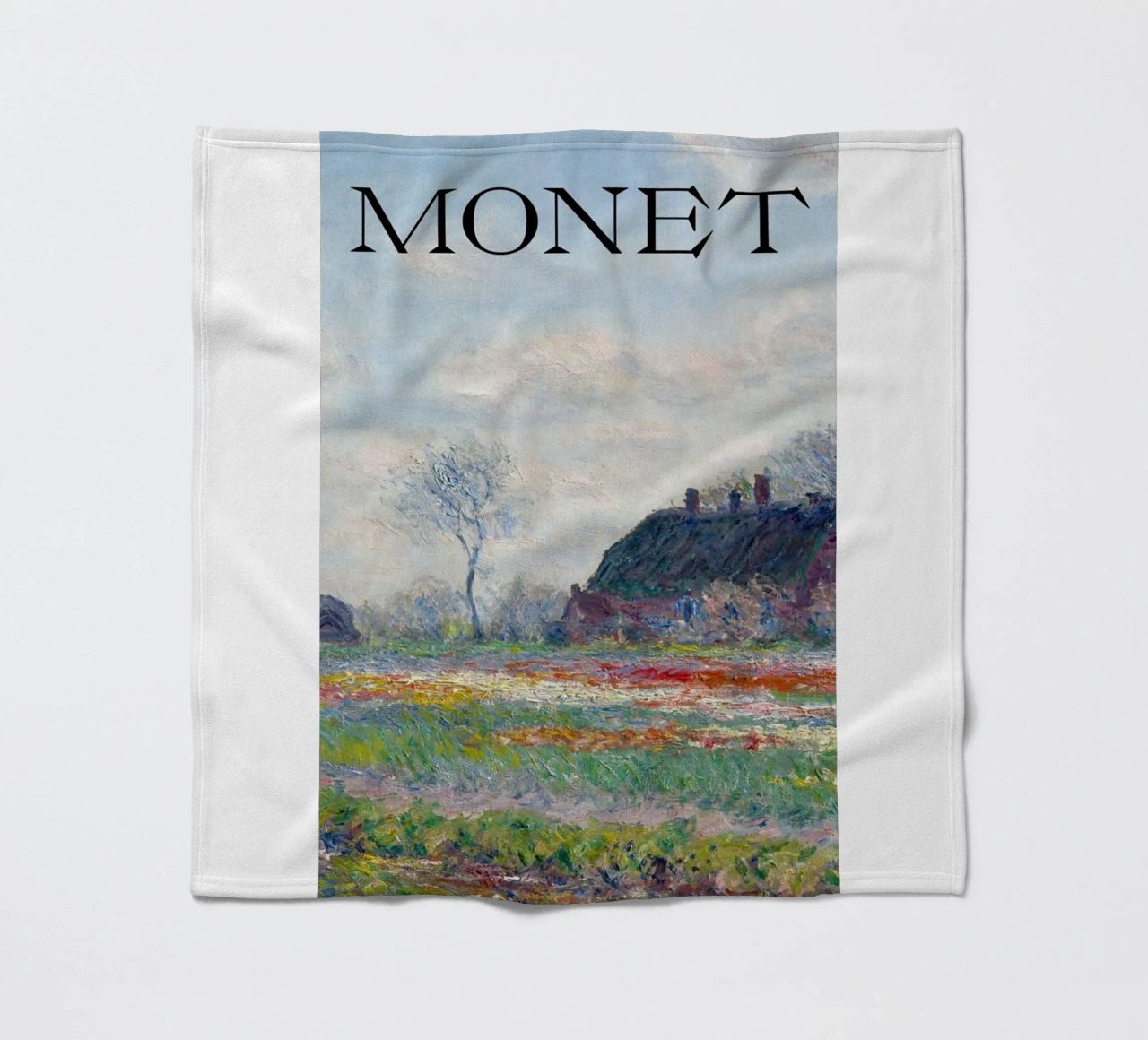 die natürliche schönheit der landschaft wiesen claude monet Fleecedecke von belong shop