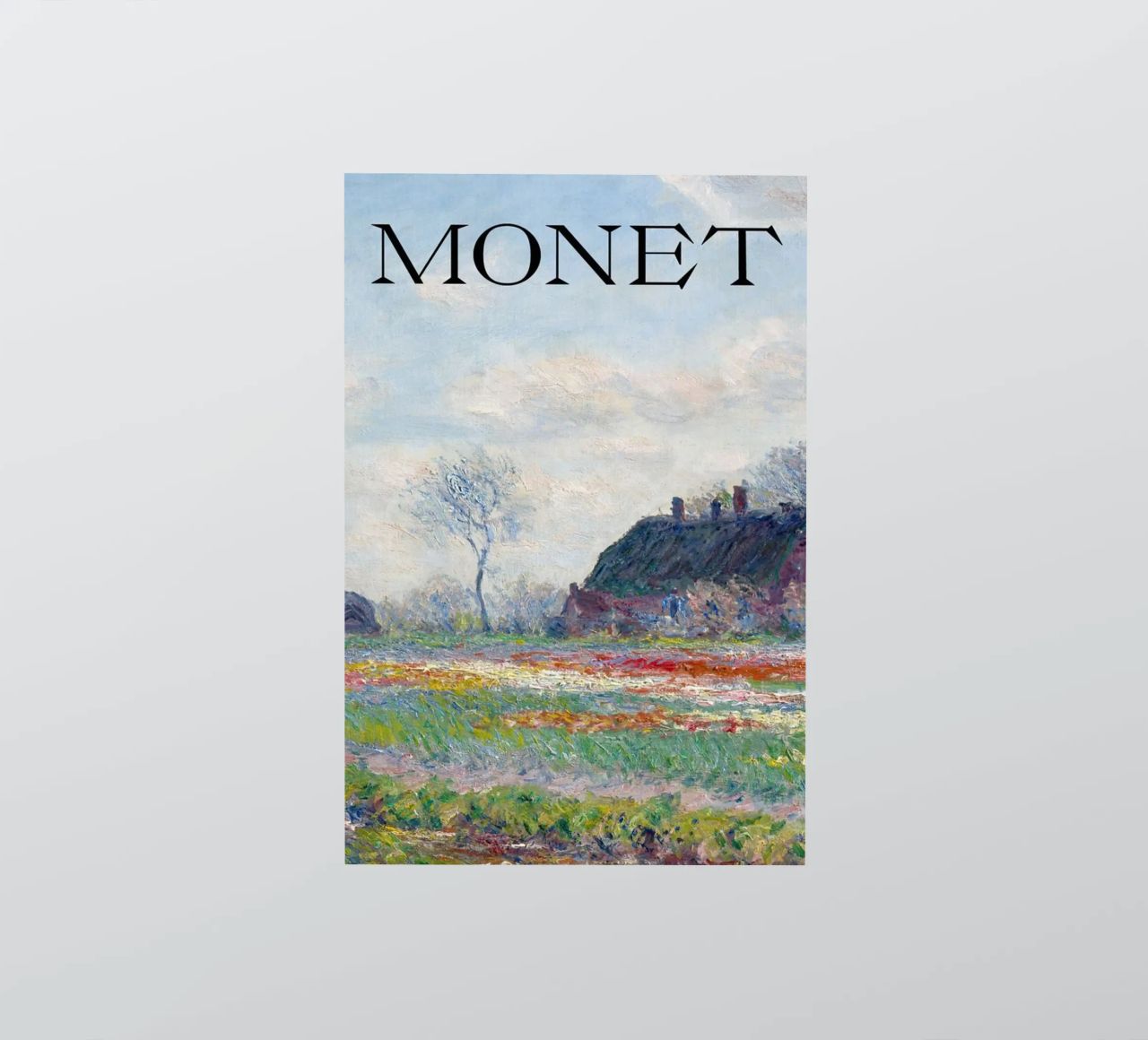 die natürliche schönheit der landschaft wiesen claude monet Sticker von belong shop