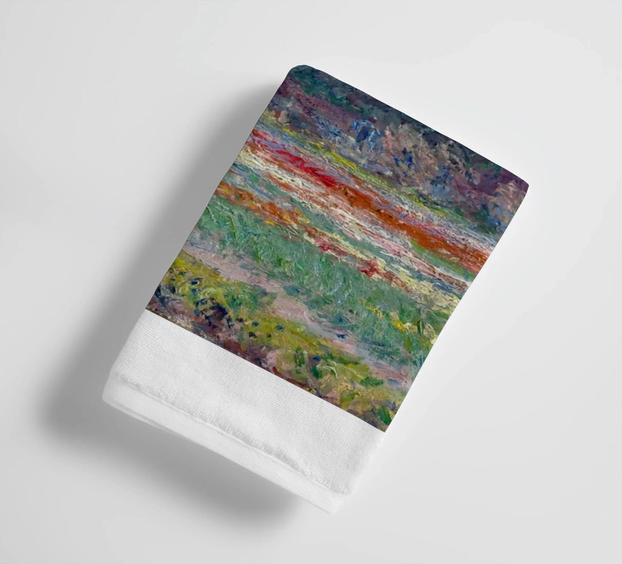 die natürliche schönheit der landschaft wiesen claude monet Handtuch von belong shop