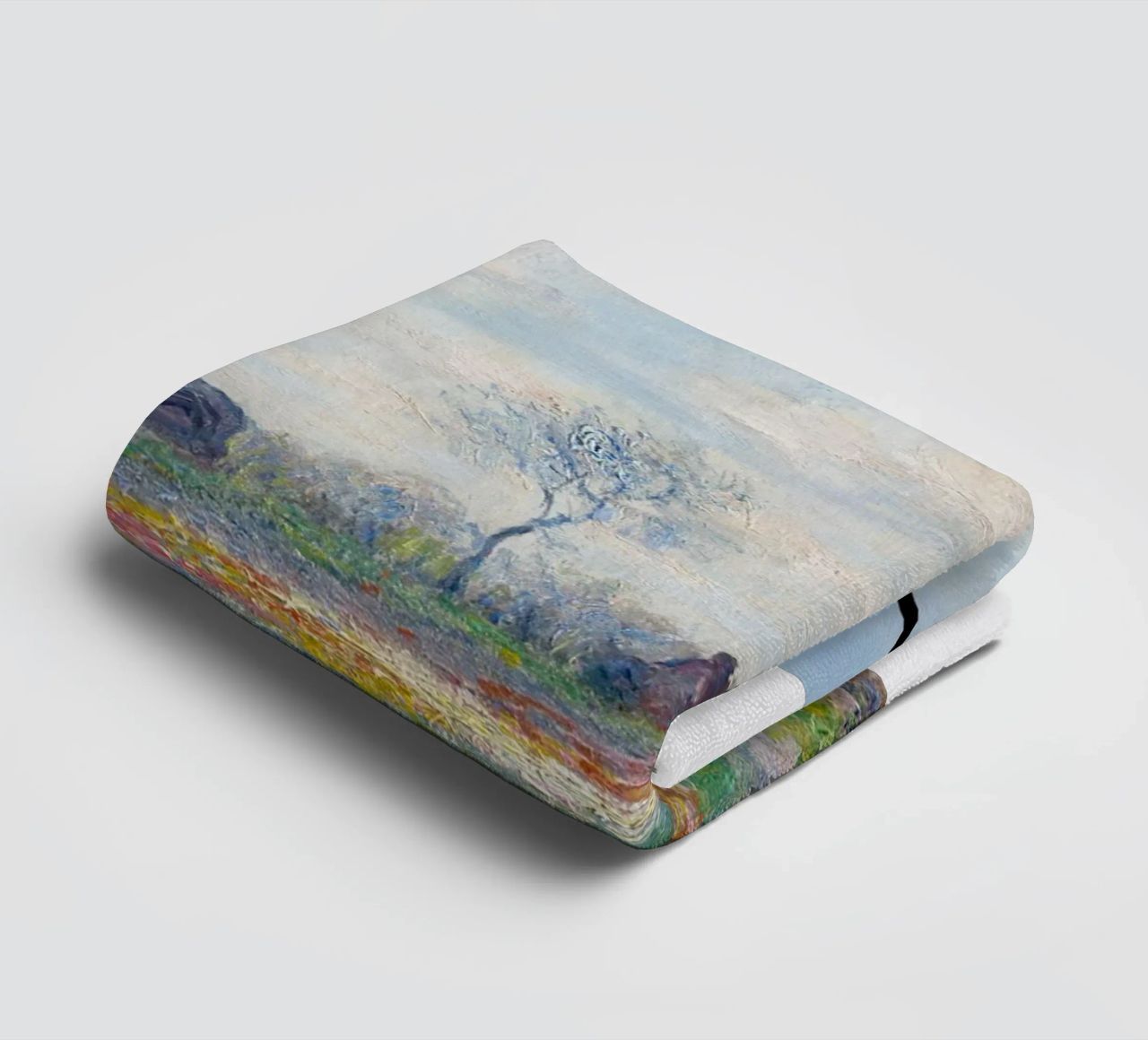 die natürliche schönheit der landschaft wiesen claude monet Handtuch von belong shop