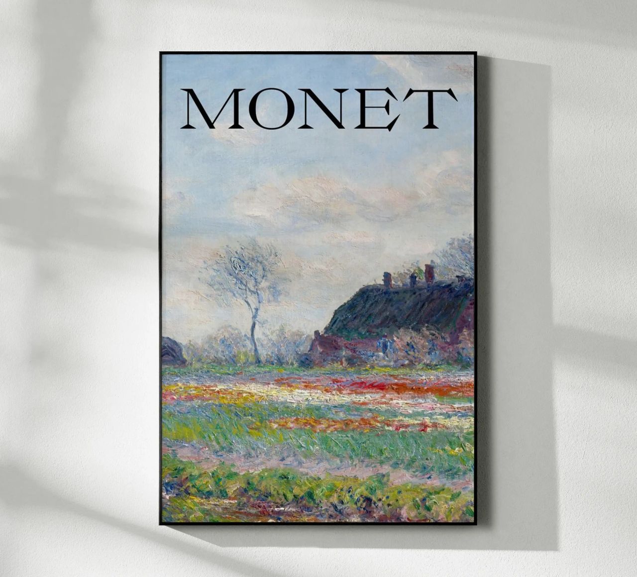 die natürliche schönheit der landschaft wiesen claude monet Acryl-Glas von belong shop