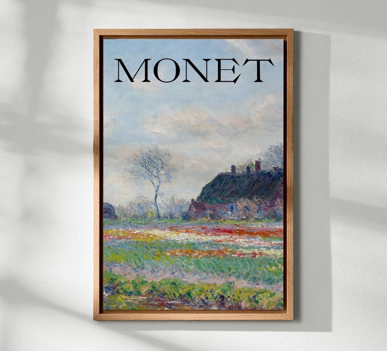 die natürliche schönheit der landschaft wiesen claude monet Alu-Dibond von belong shop
