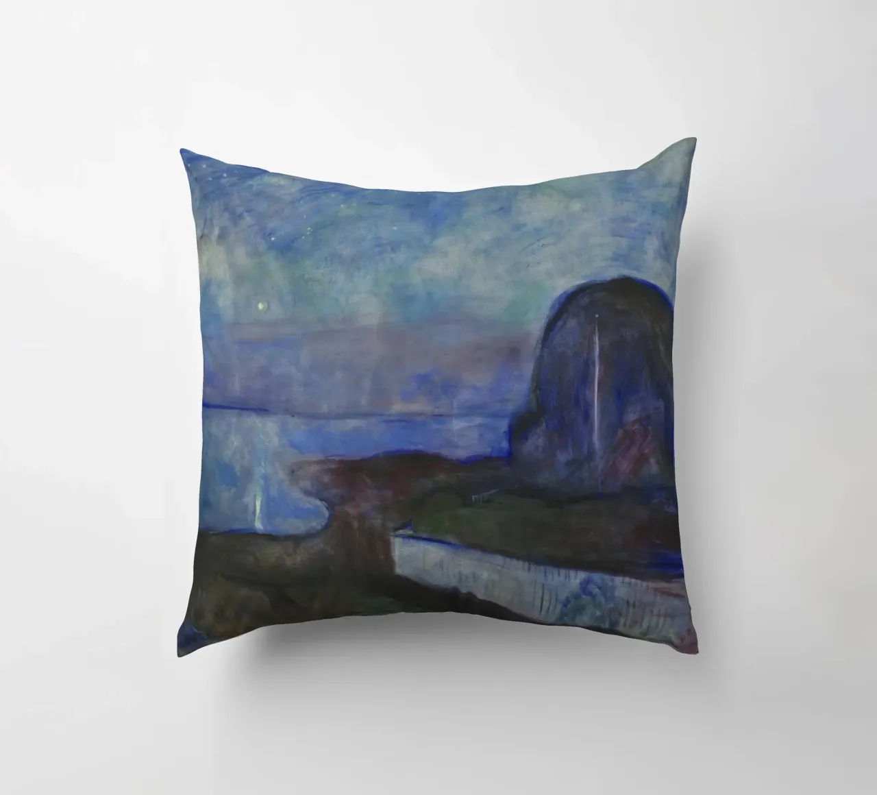 Edvard Munch - Notte stellata (1893) cuscino da Wirla