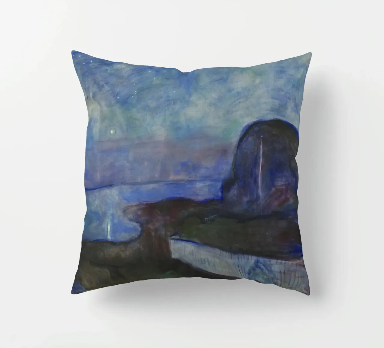 Edvard Munch - Notte stellata (1893) cuscino da Wirla