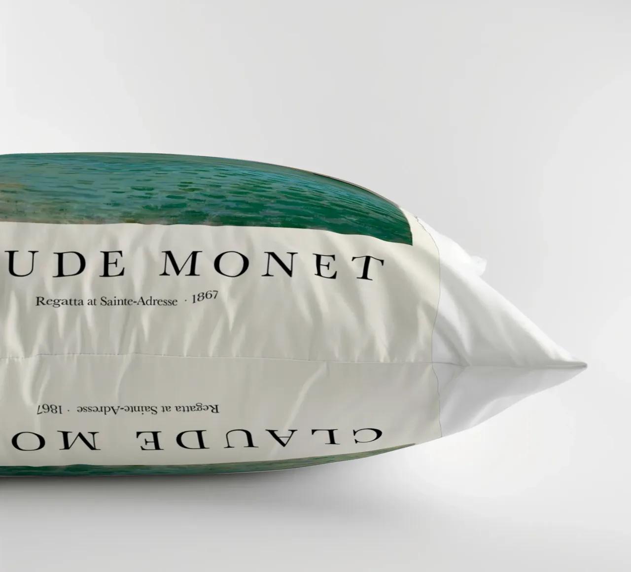 barche a vela in riva al mare claude monet cuscino da belong shop