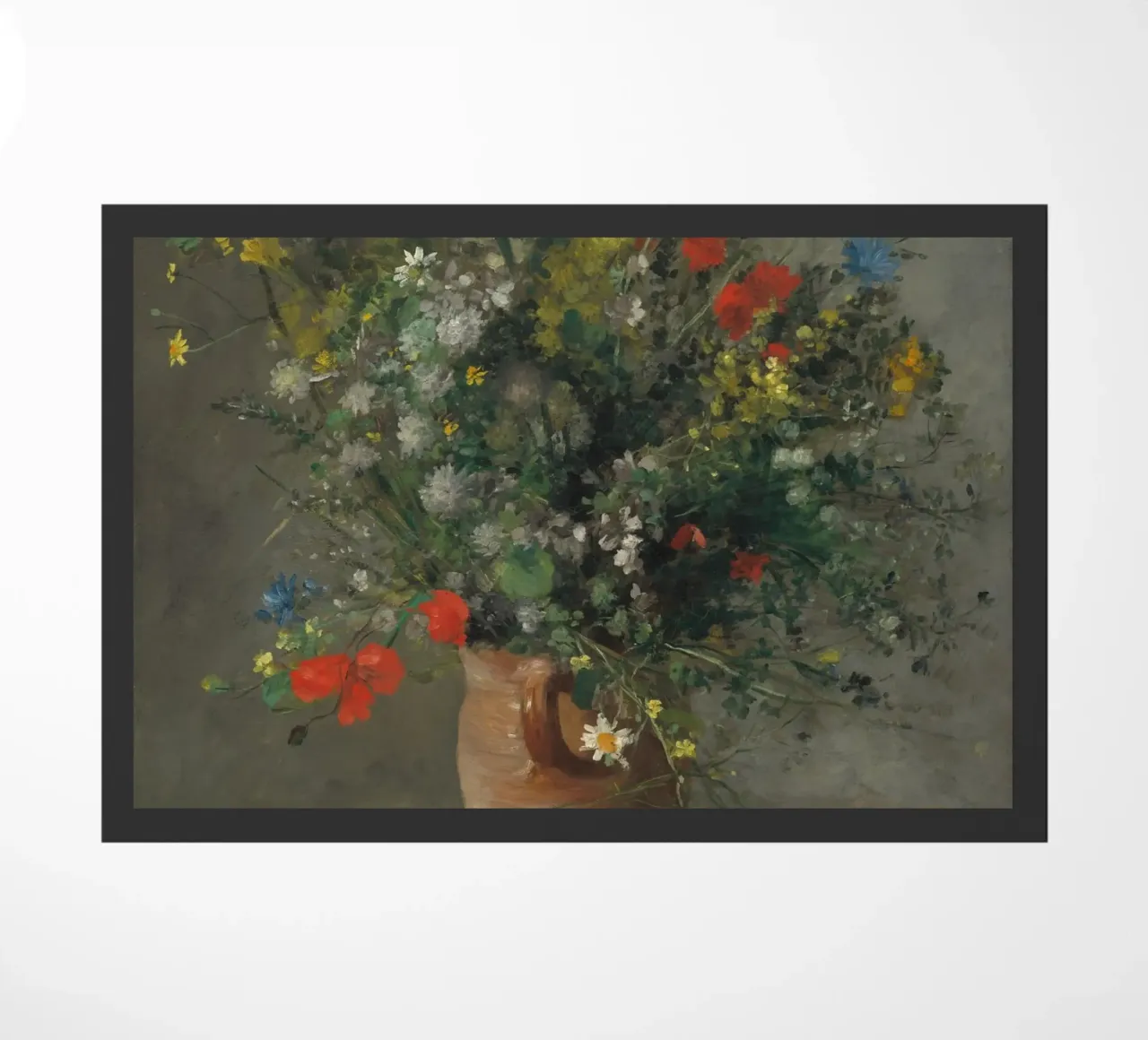 Pierre-Auguste Renoir - Flores en un jarrón (c. 1866) felpudo de Wirla