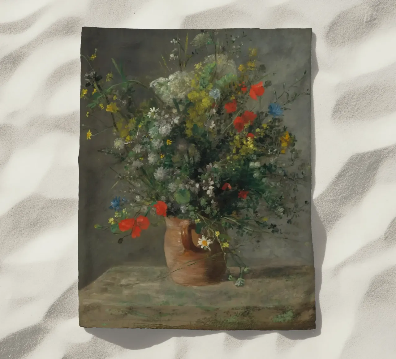 Pierre-Auguste Renoir - Fiori in un vaso (1866 ca.) telo mare da Wirla