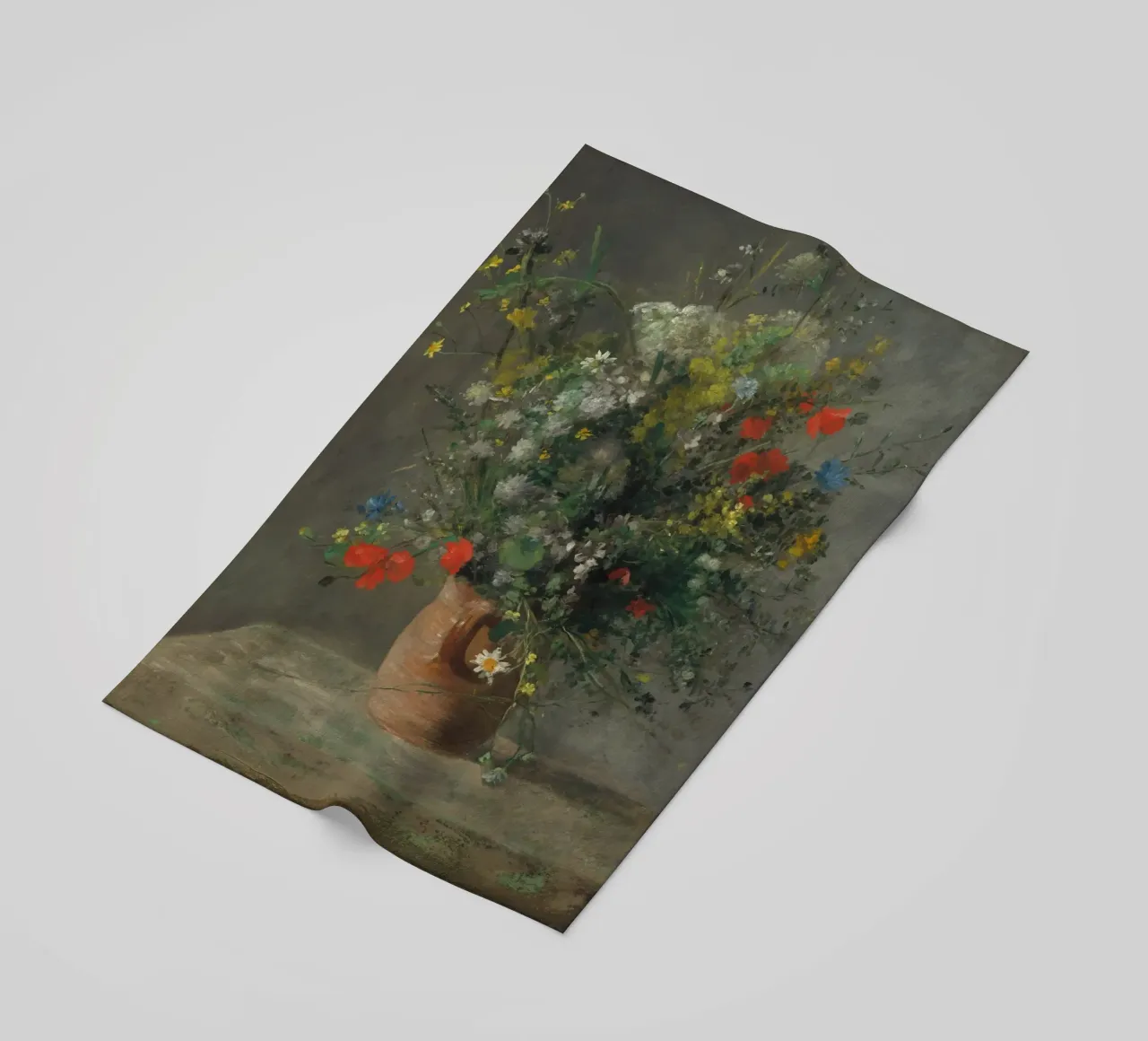 Pierre-Auguste Renoir - Fiori in un vaso (1866 ca.) telo mare da Wirla