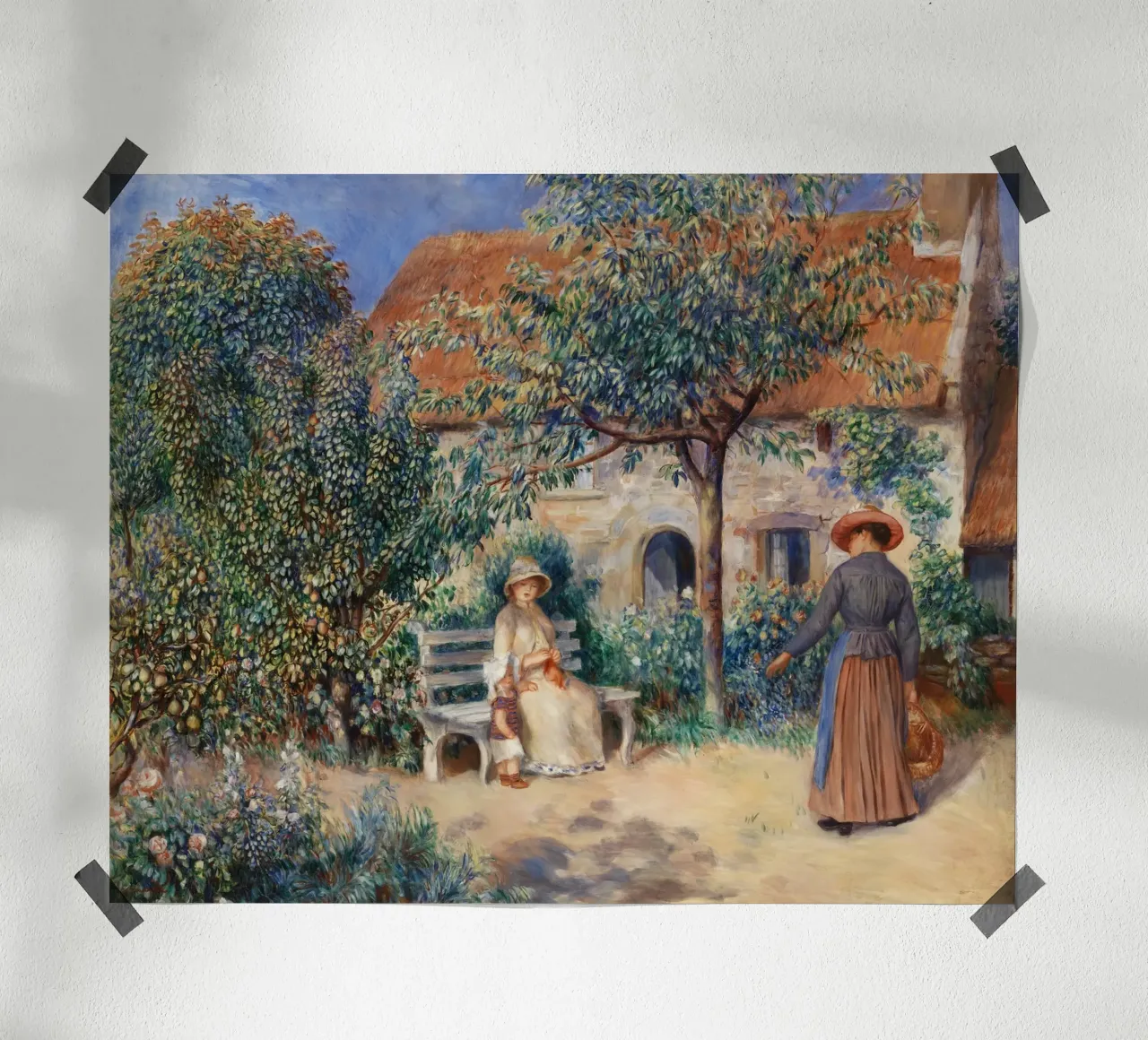 Pierre-Auguste Renoir - In Bretagna (1886) carta hahnemühle da Wirla