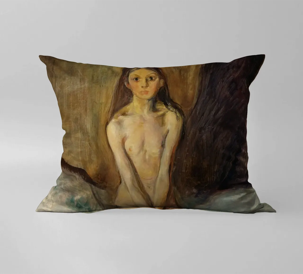 Edvard Munch - Pubertà (1894-1895) cuscino da Wirla