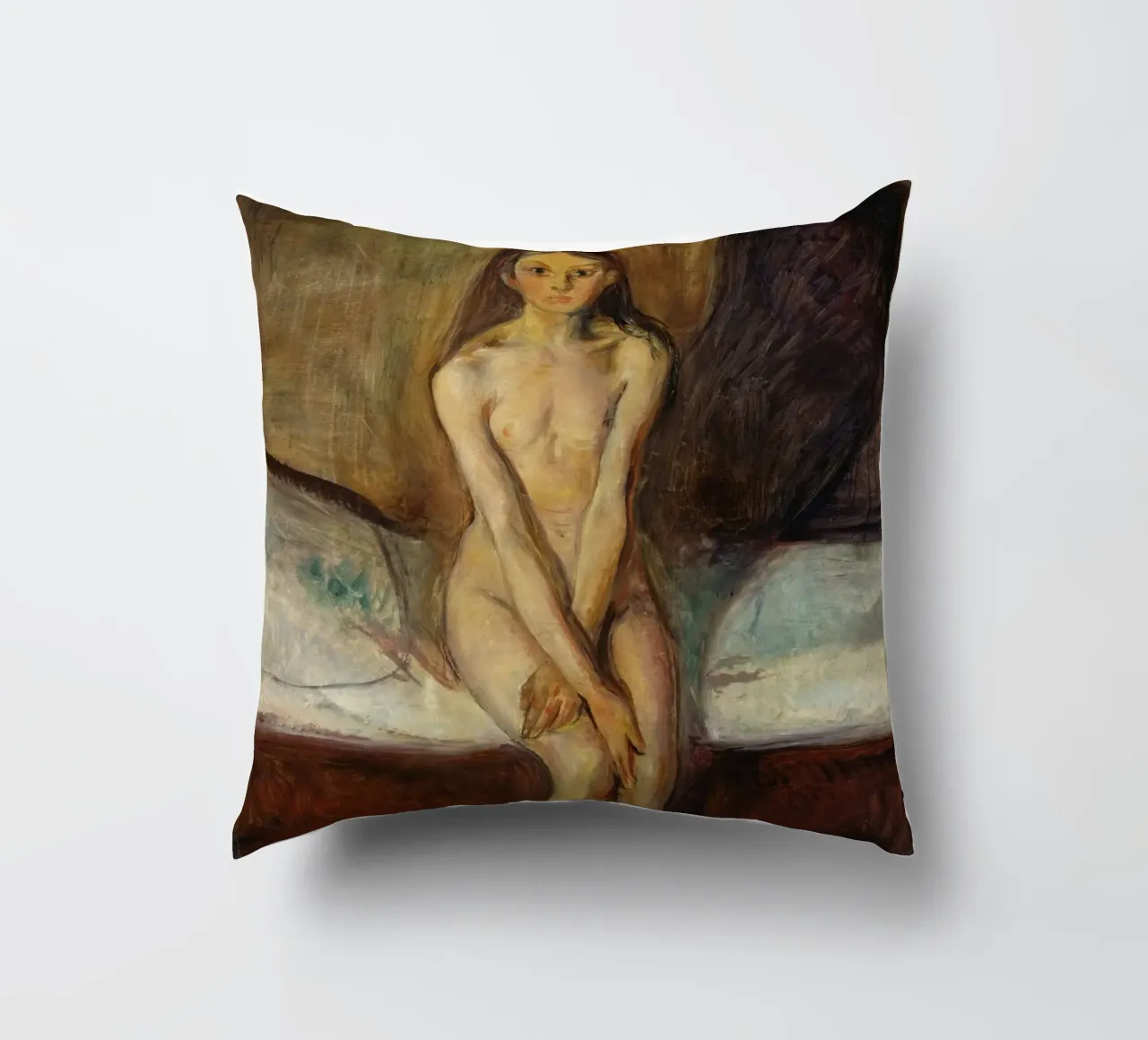 Edvard Munch - Pubertà (1894-1895) cuscino da Wirla