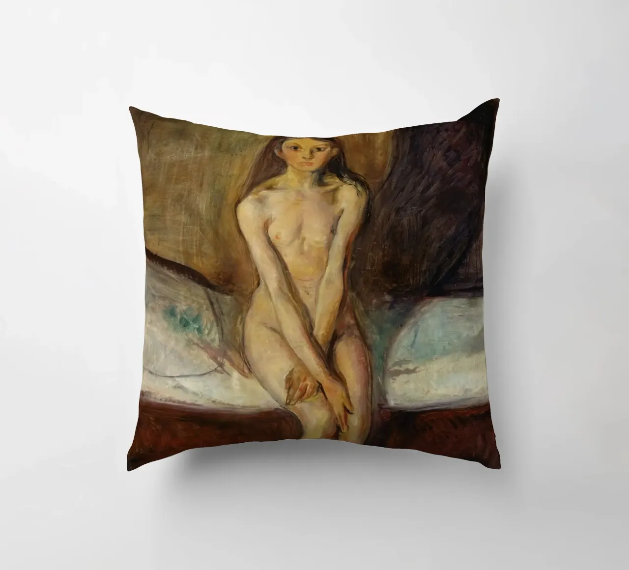 Edvard Munch - Pubertà (1894-1895) cuscino da Wirla