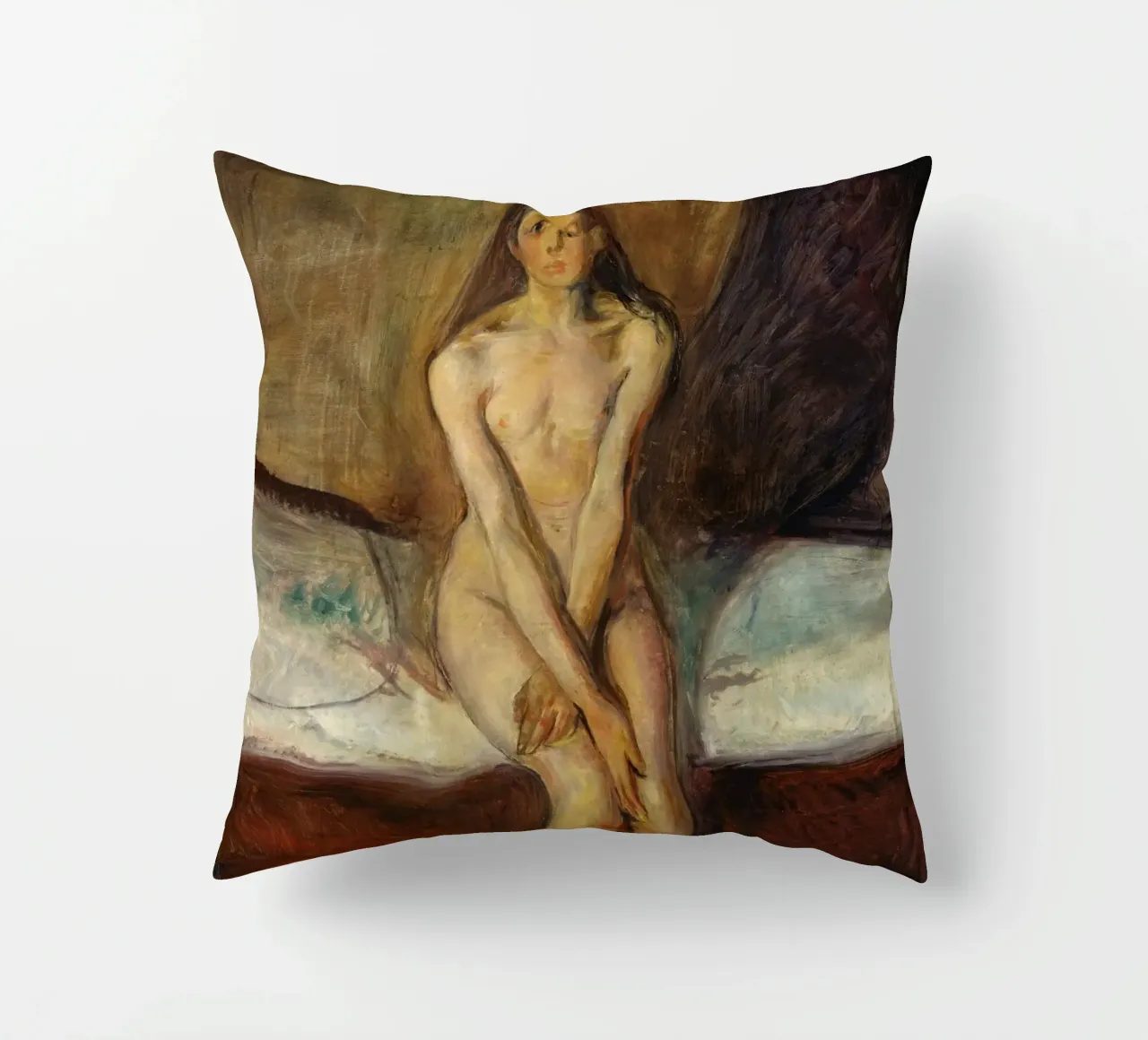 Edvard Munch - Pubertà (1894-1895) cuscino da Wirla
