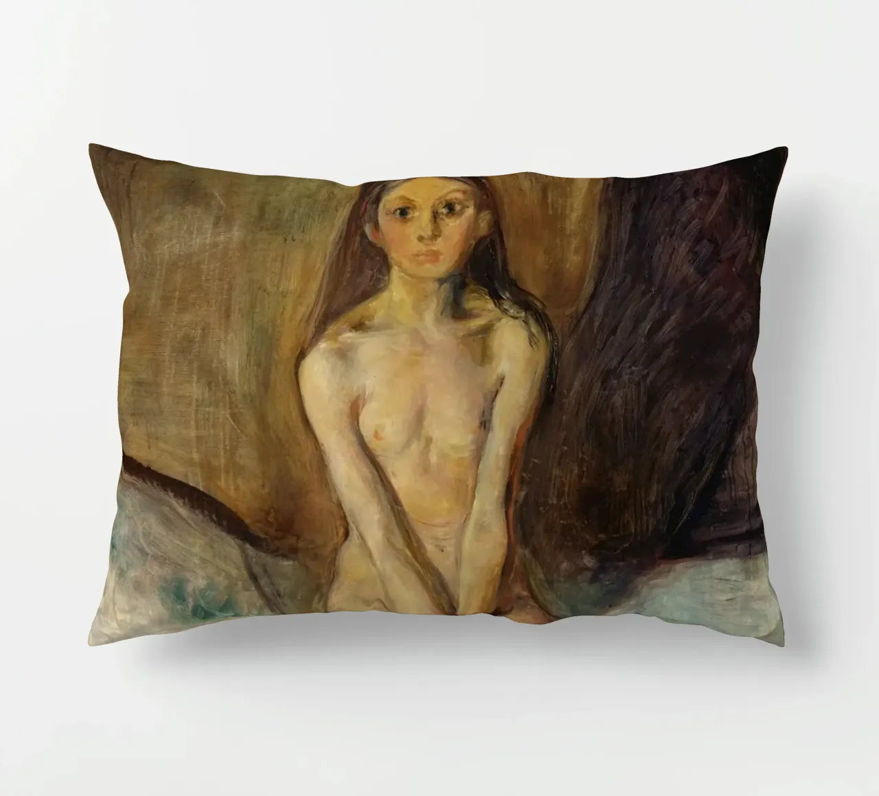 Edvard Munch - Pubertà (1894-1895) cuscino da Wirla