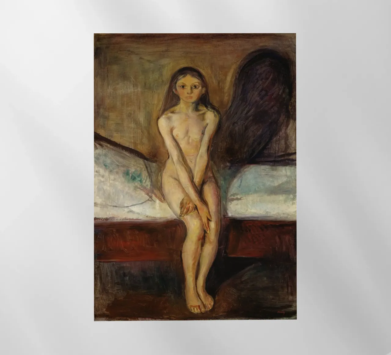 Edvard Munch - Pubertà (1894-1895) pellicola backlit da Wirla