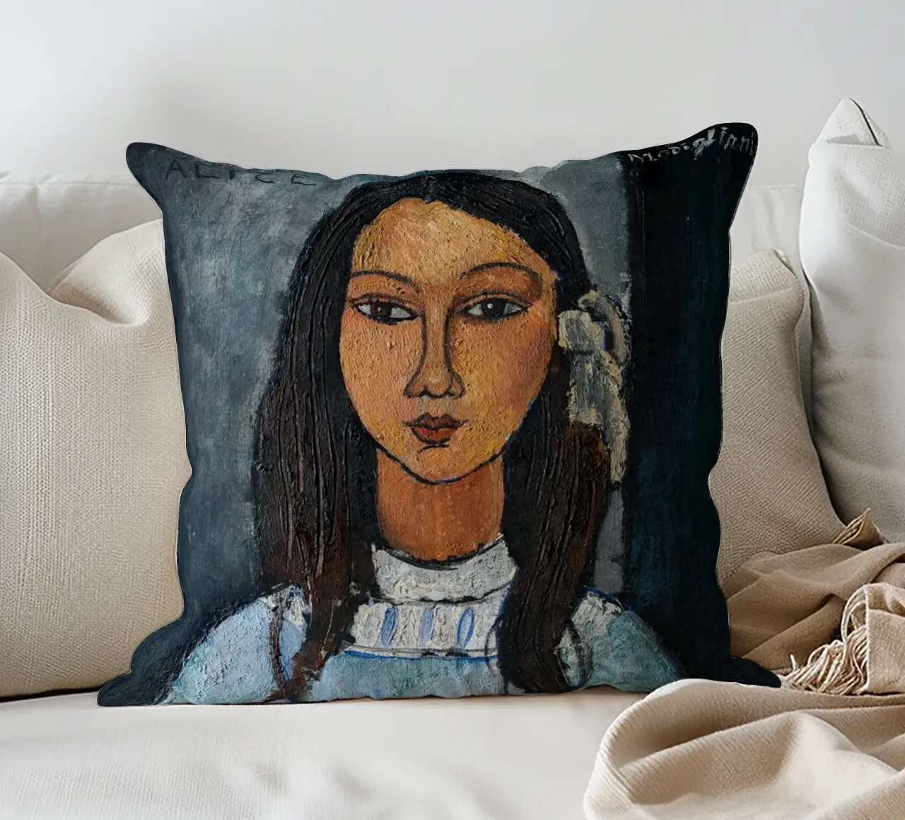 Amedeo Modigliani - Alice (1916-1919) cuscino da Wirla