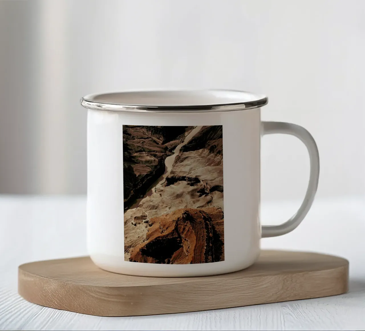 Abstract Grand Canyon Landscape tazza in smalto da Sebastian Hilgetag