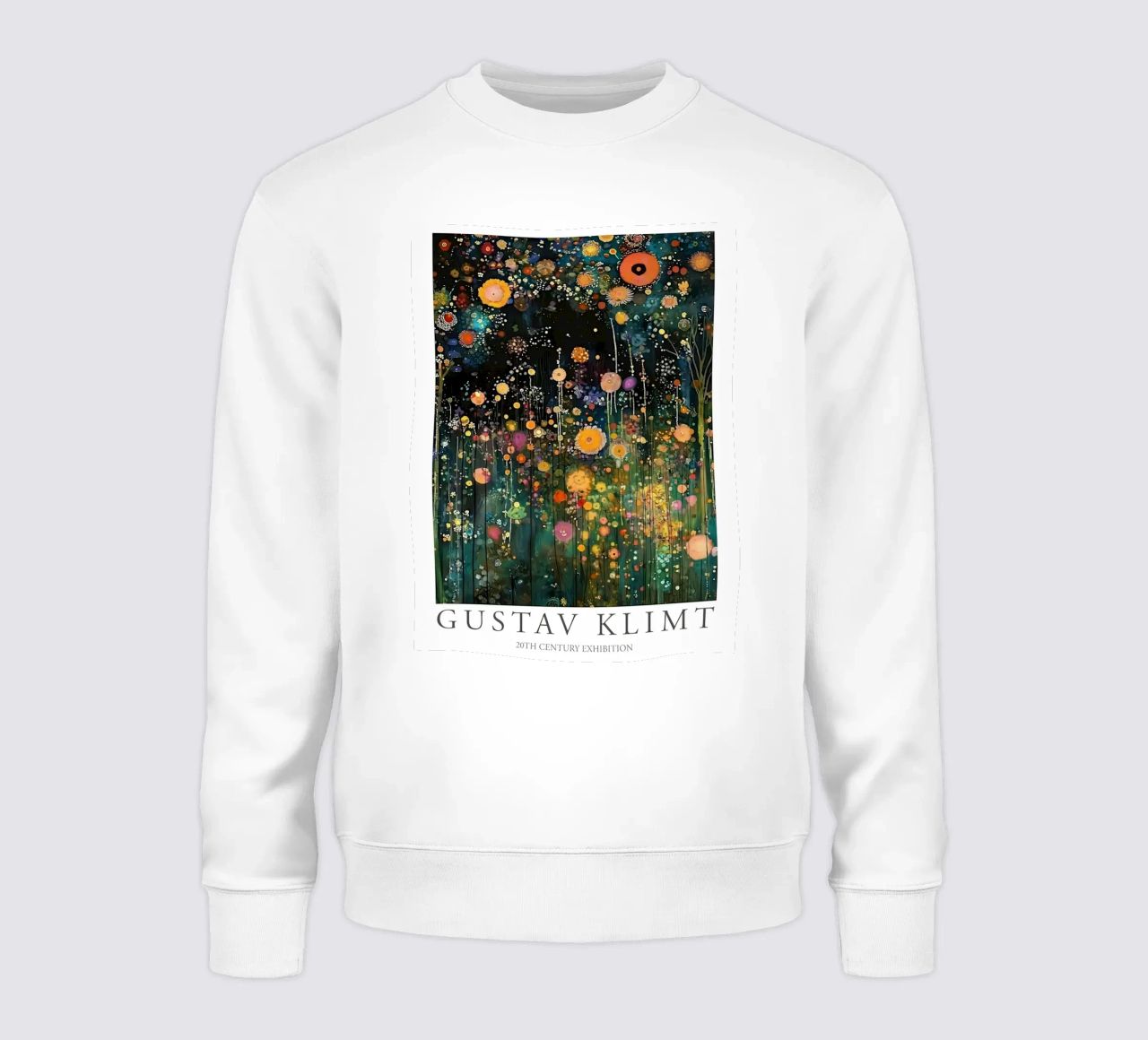 Midnight Flower Klimt Sweatshirt von D1 Shop