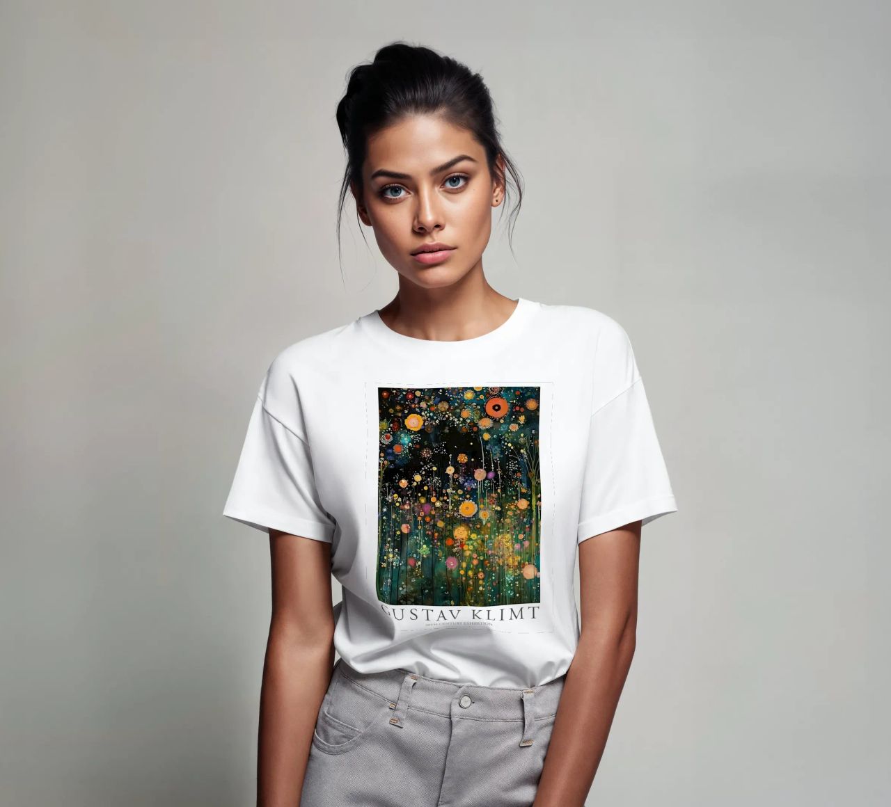 Midnight Flower Klimt T-Shirt von D1 Shop