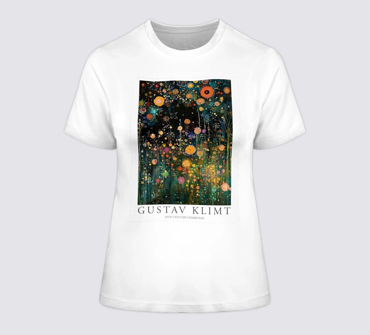 Midnight Flower Klimt Frauen T-Shirt von D1 Shop