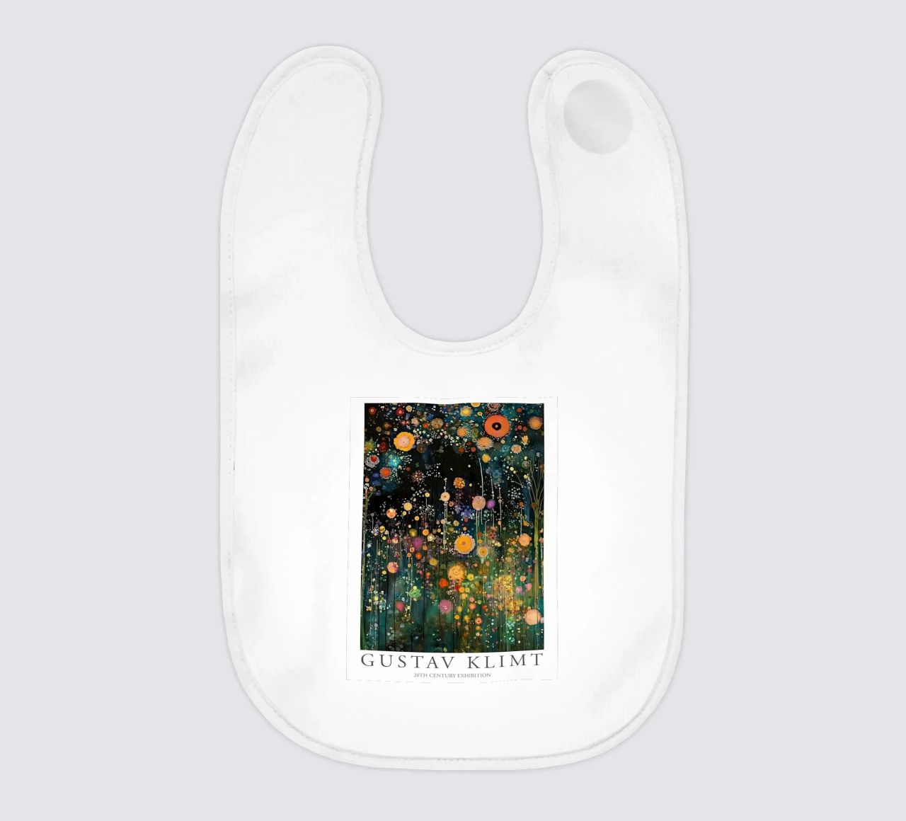 Midnight Flower Klimt Babylätzchen von D1 Shop
