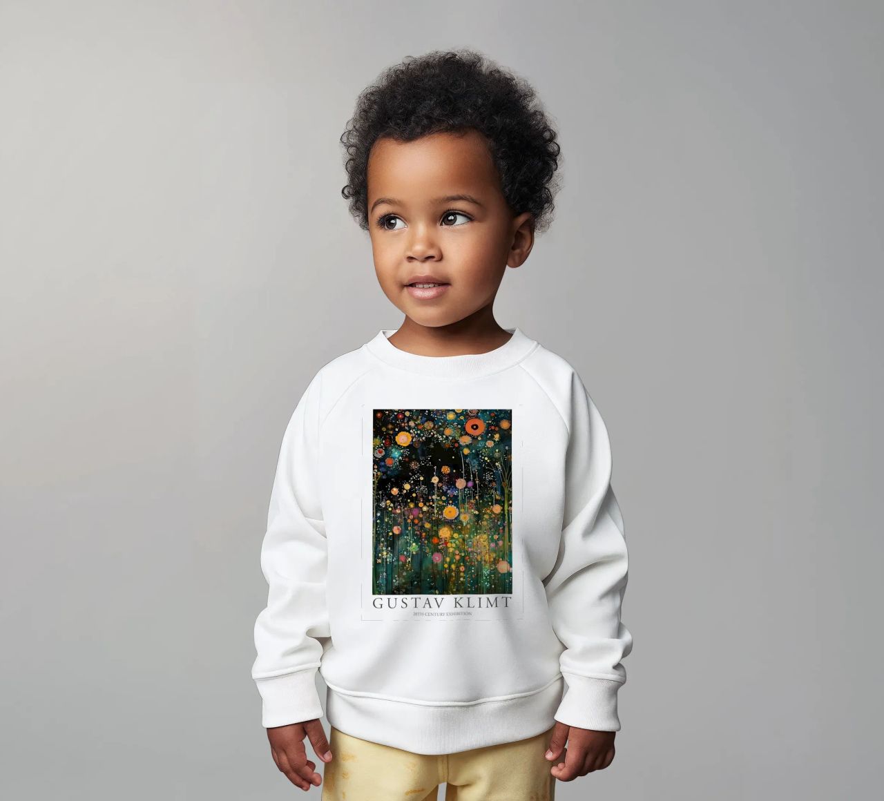 Midnight Flower Klimt Baby Sweatshirt von D1 Shop