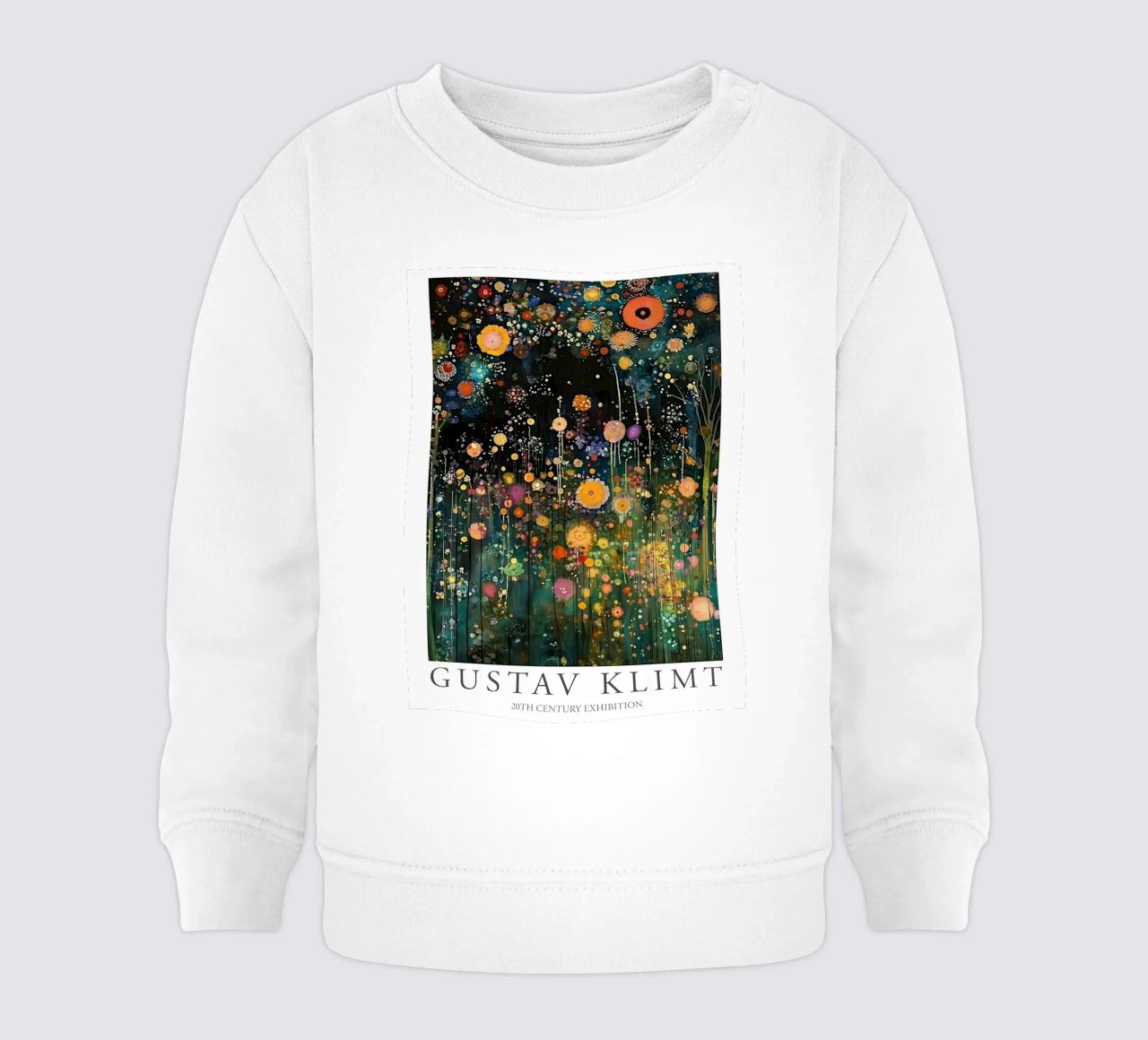 Midnight Flower Klimt Baby Sweatshirt von D1 Shop