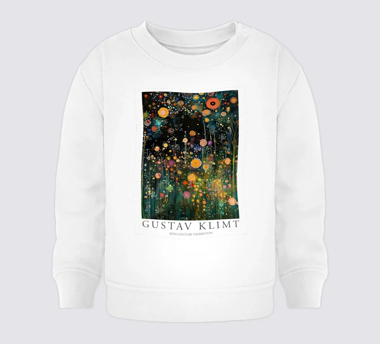 Fiore di mezzanotte Klimt felpa neonato da D1 Shop