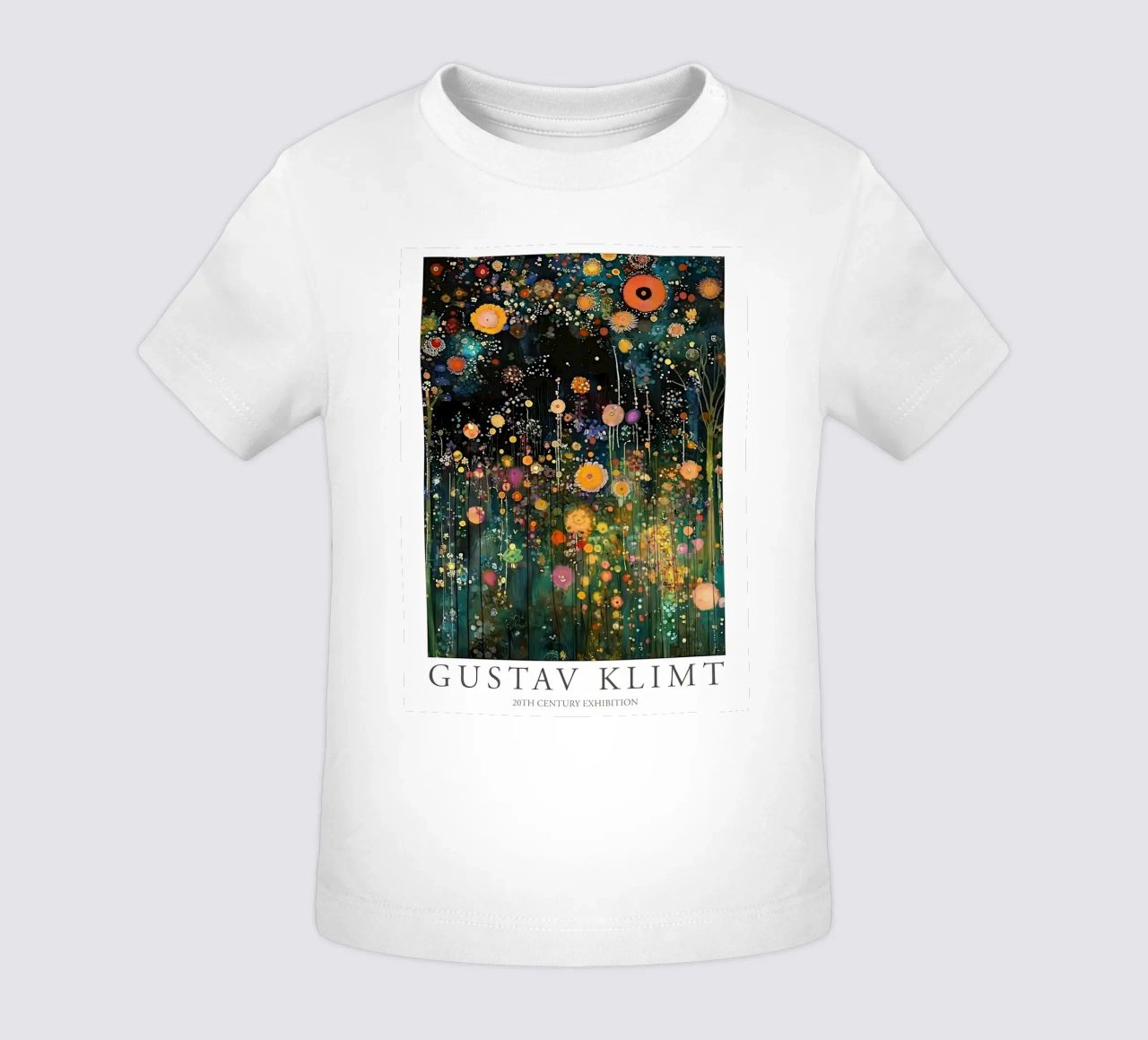 Midnight Flower Klimt Baby T-Shirt von D1 Shop