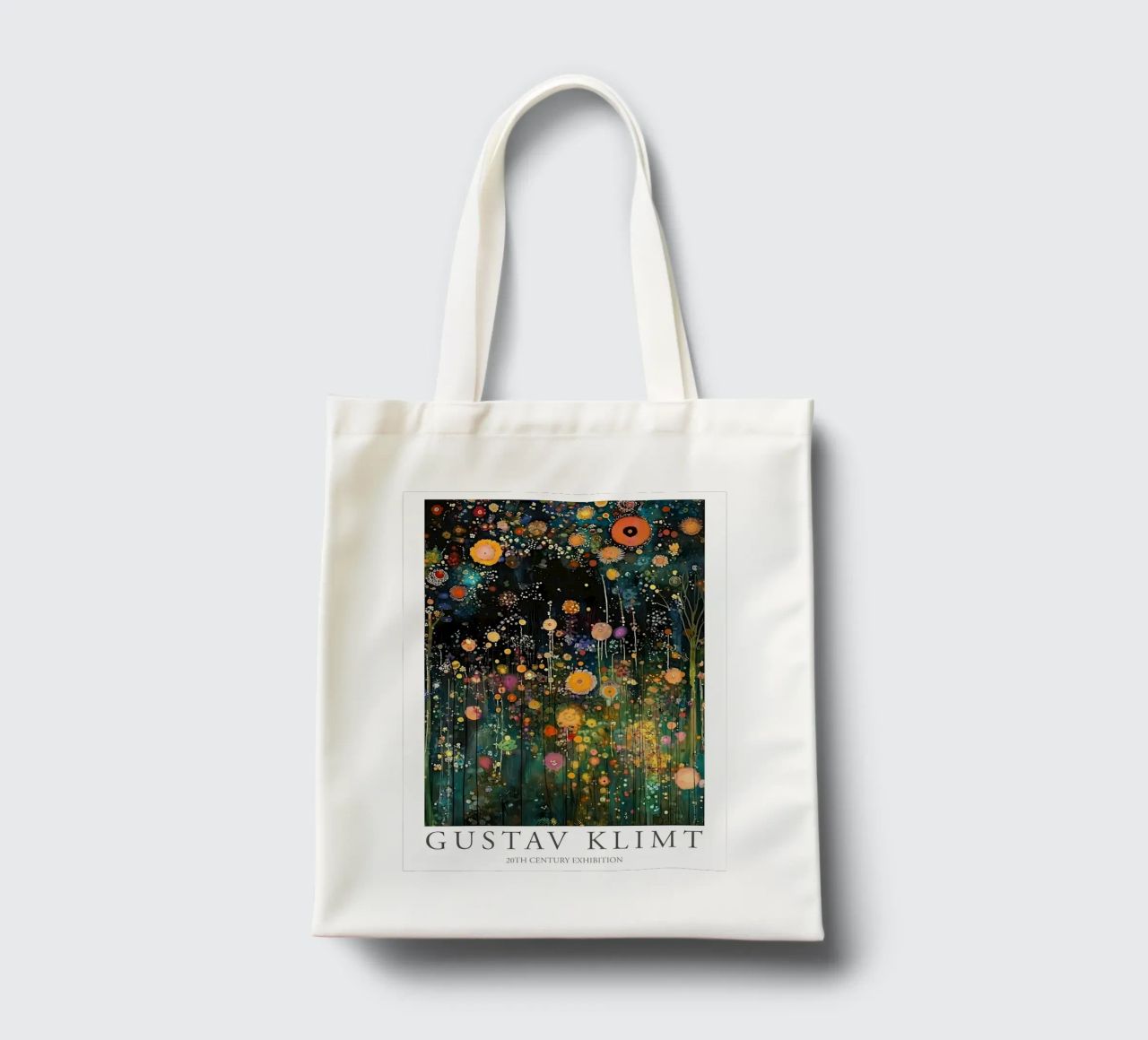 Midnight Flower Klimt Jutebeutel von D1 Shop