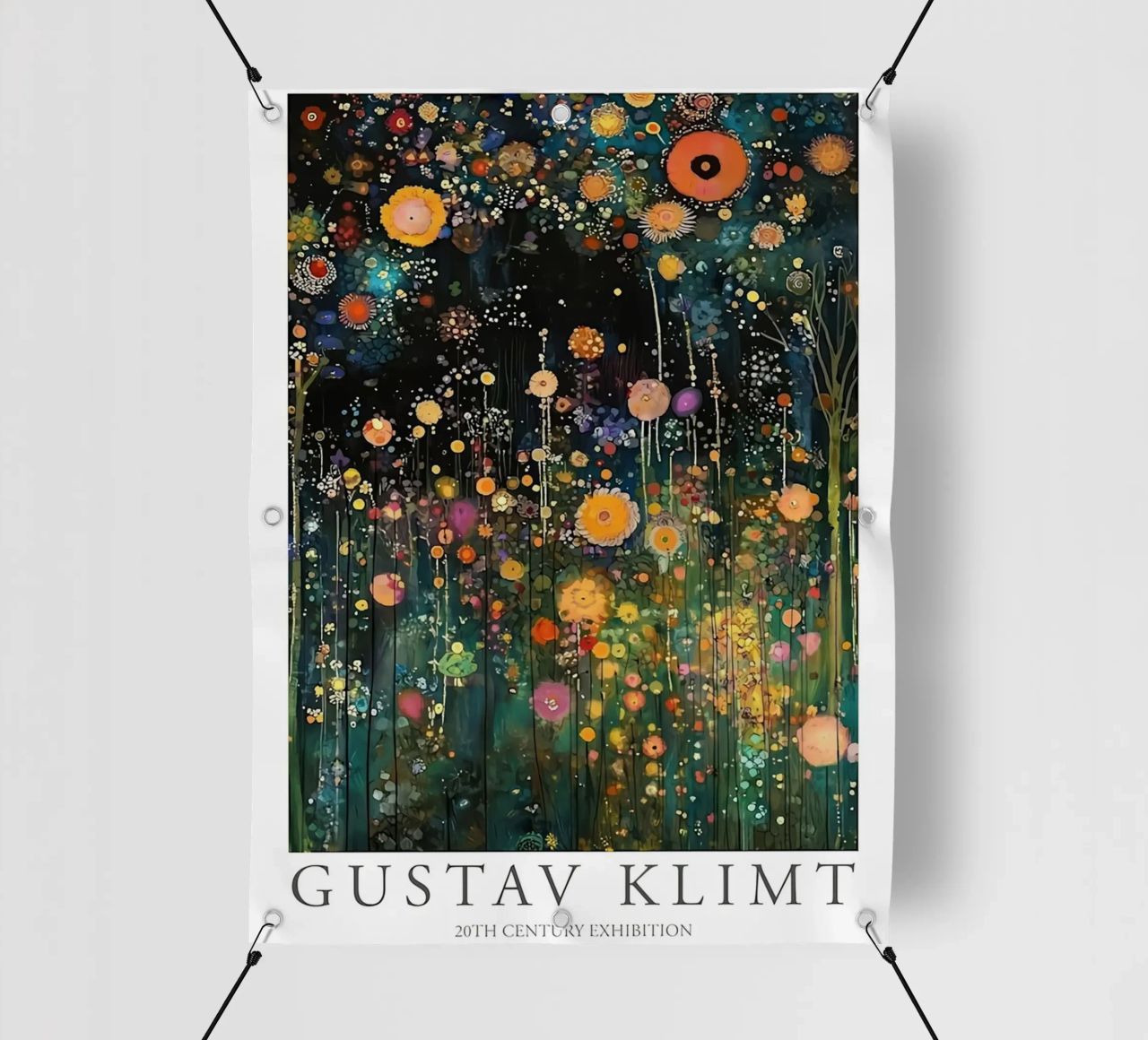 Midnight Flower Klimt PVC Plane von D1 Shop