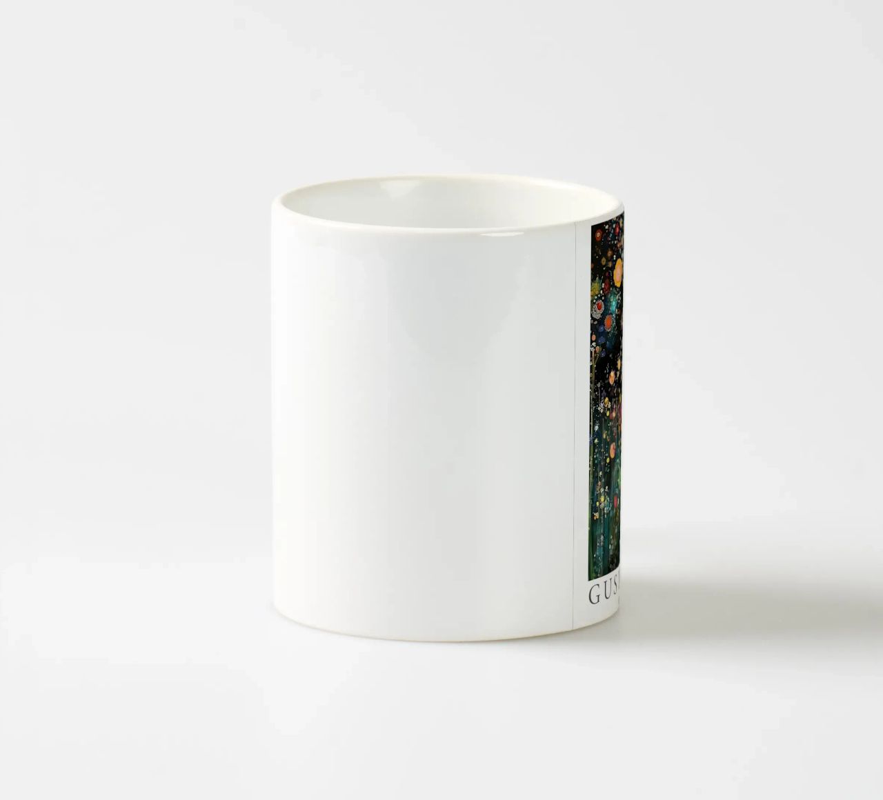 Midnight Flower Klimt Keramik Tasse von D1 Shop