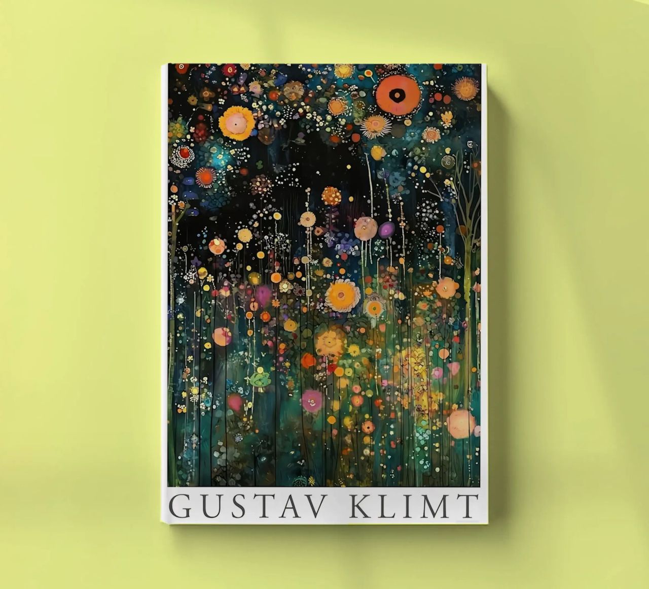 Midnight Flower Klimt Notizbuch von D1 Shop