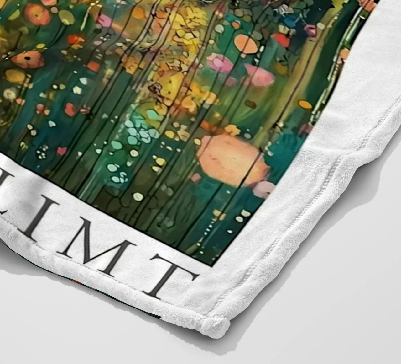 Midnight Flower Klimt Fleecedecke von D1 Shop