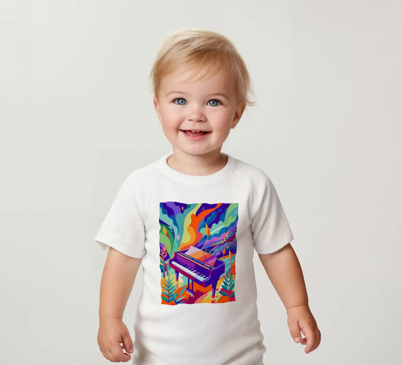 Klaviermalerei Moderne Kunst Baby T-Shirt von jasmine