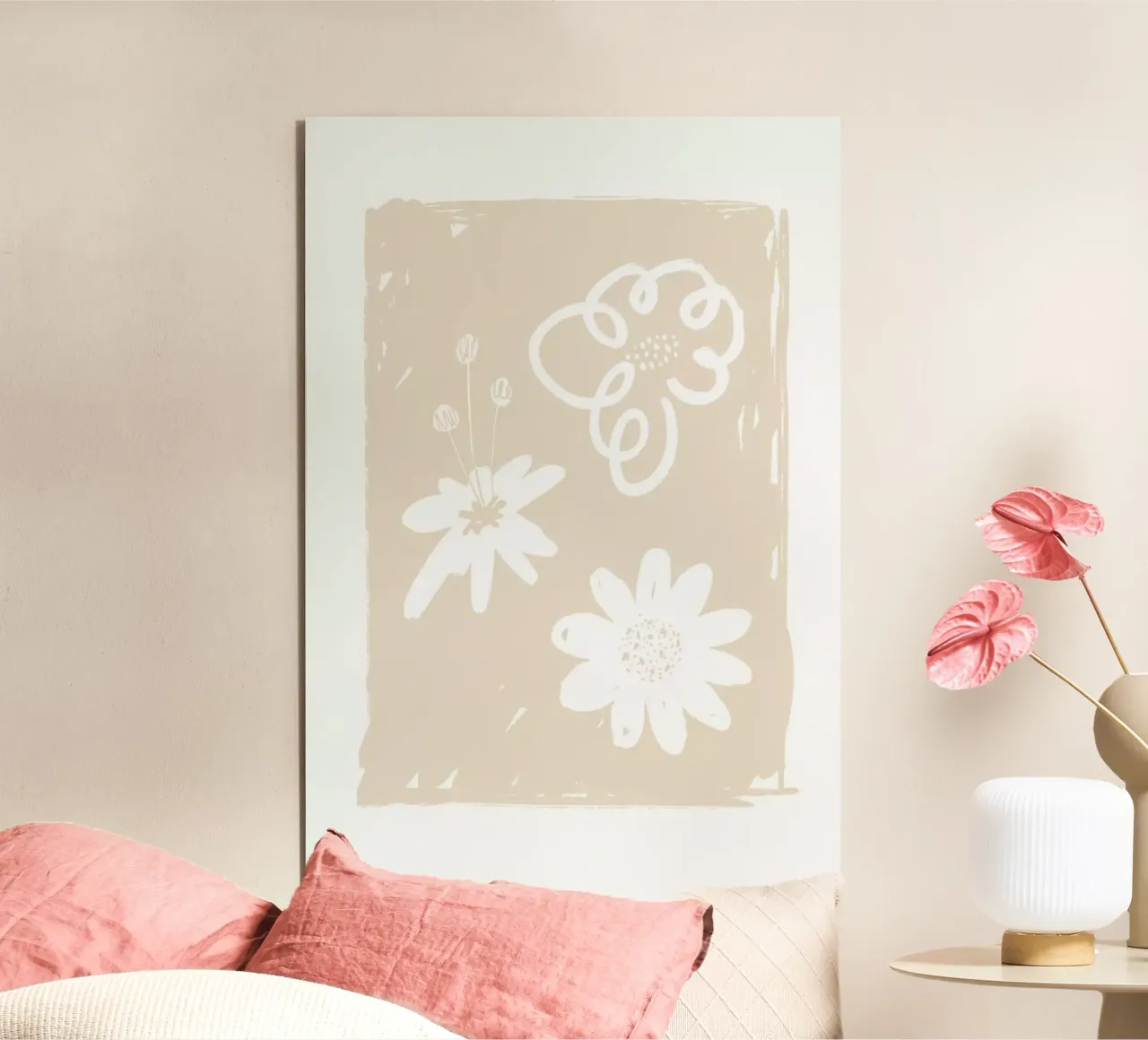 Wildflowers Beige forex plate by Graphite